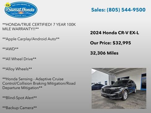 Used 2024 Honda CR-V EX-L image 6
