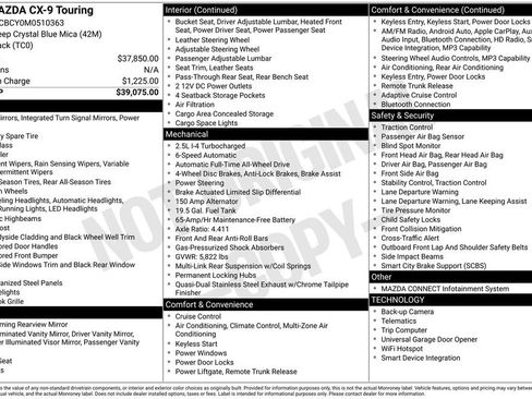 Used 2021 MAZDA CX-9 Touring image 3