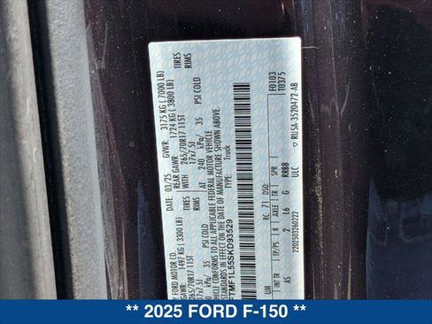 Certified 2025 Ford F150 XL w/ Equipment Group 103A High AWD/4WD image 22