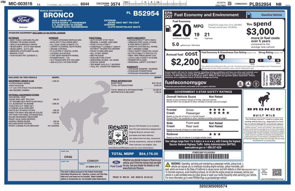 Used 2023 Ford Bronco Outer Banks AWD/4WD image 10