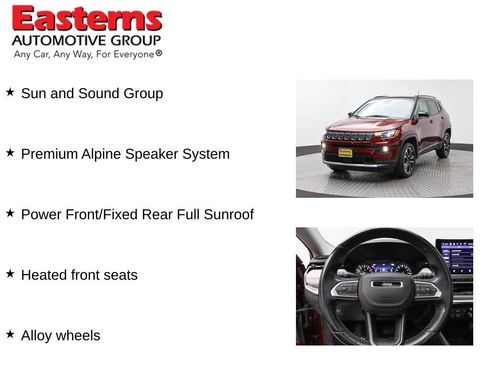 Used 2022 Jeep Compass Limited w/ Sun and Sound Group AWD/4WD image 11