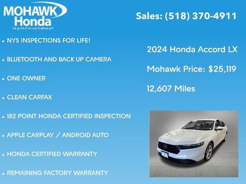 Certified 2024 Honda Accord LX image 8