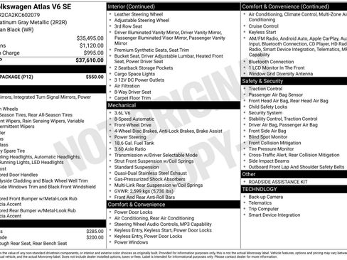 Used 2019 Volkswagen Atlas SE w/ Towing Package FWD image 1