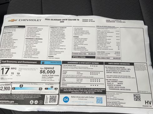 New 2026 Chevrolet Silverado 1500 Custom Trail Boss AWD/4WD image 21