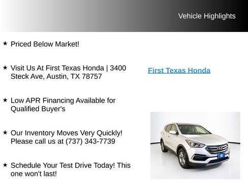 Used 2017 Hyundai Santa Fe Sport AWD/4WD image 9