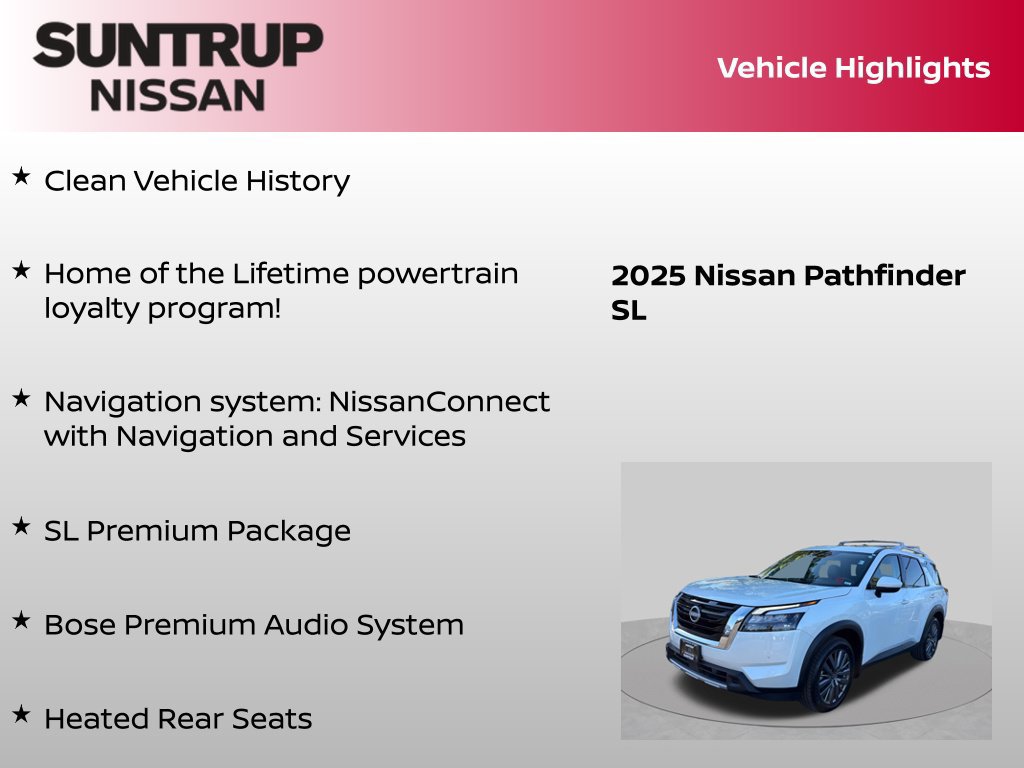 Certified 2025 Nissan Pathfinder SL w/ SL Premium Package AWD/4WD image 8