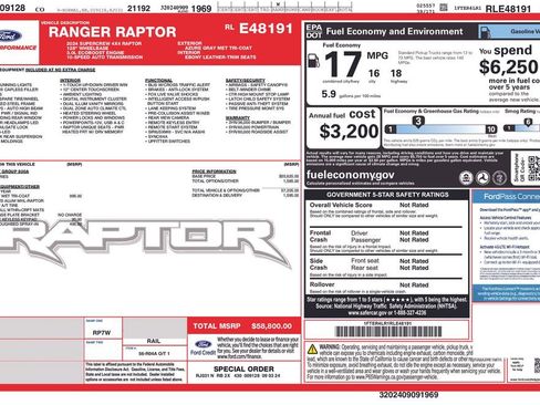 Used 2024 Ford Ranger Raptor AWD/4WD image 43