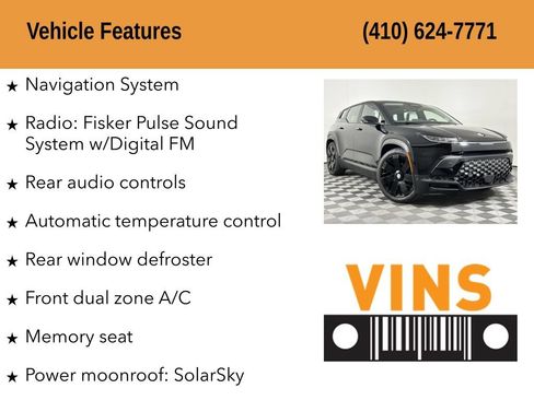 Used 2023 Fisker Ocean One AWD/4WD image 5