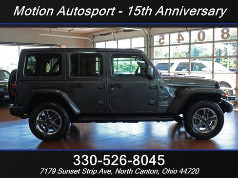 Used 2021 Jeep Wrangler Unlimited Sahara w/ Uconnect 4C Nav & Sound Group AWD/4WD image 15