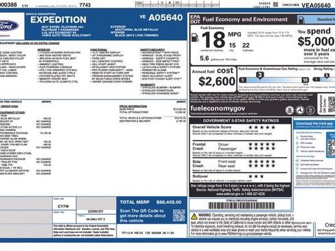 New 2027 Ford Expedition Platinum w/ Stealth Performance Package AWD/4WD image 32