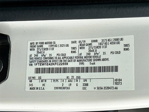 Certified 2019 Ford F150 Lariat image 27