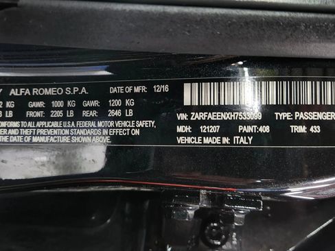 Used 2017 Alfa Romeo Giulia Ti w/ TI Performance Package image 55