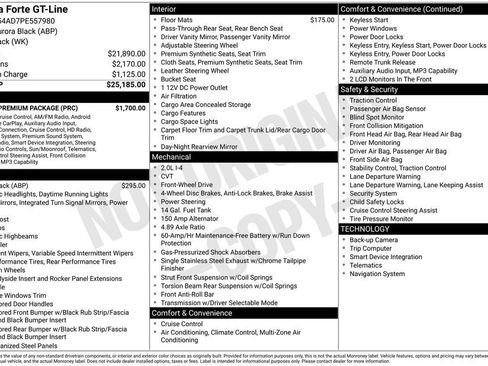 Used 2023 Kia Forte GT-Line w/ GT-Line Premium Package FWD image 6