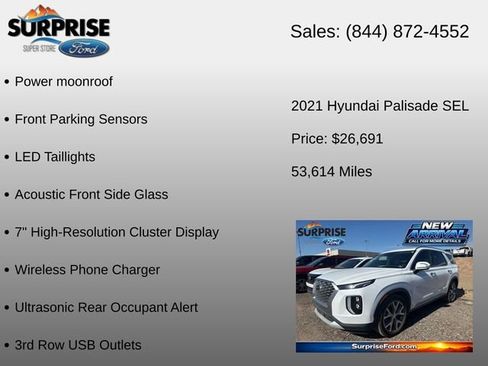 Used 2021 Hyundai Palisade SEL w/ Premium Package FWD image 23