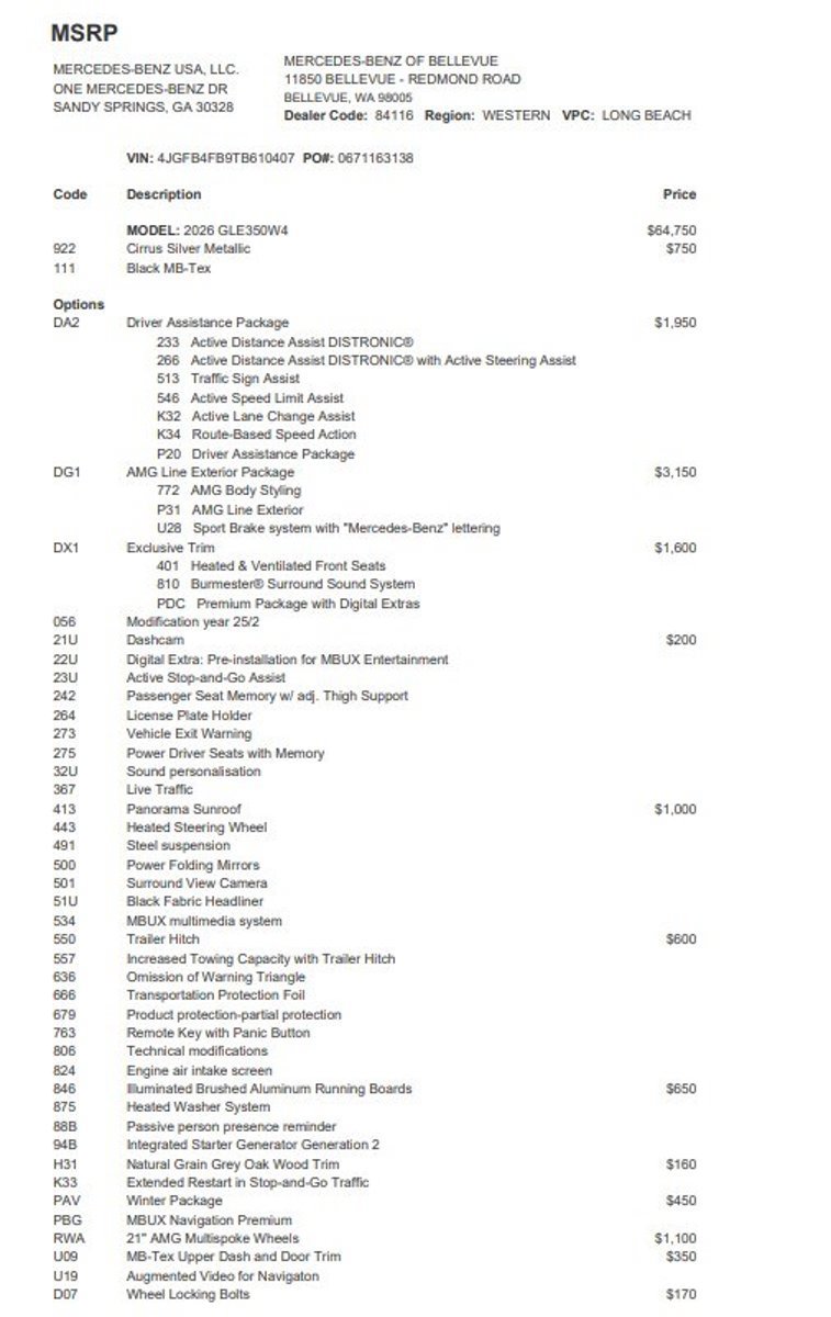 Certified 2026 Mercedes-Benz GLE 350 4MATIC image 3