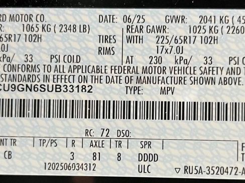 Used 2025 Ford Escape Active AWD/4WD image 59