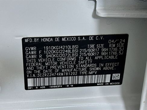 Used 2024 Honda HR-V EX-L image 12