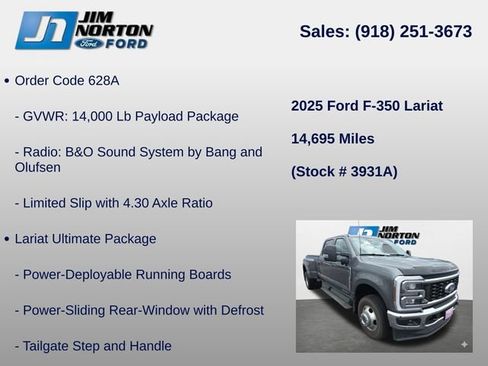 Used 2025 Ford F350 Lariat w/ Lariat Ultimate Package AWD/4WD image 14