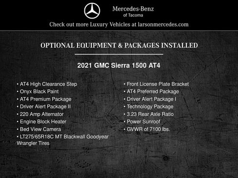 Used 2021 GMC Sierra 1500 AT4 w/ AT4 Premium Package AWD/4WD image 2
