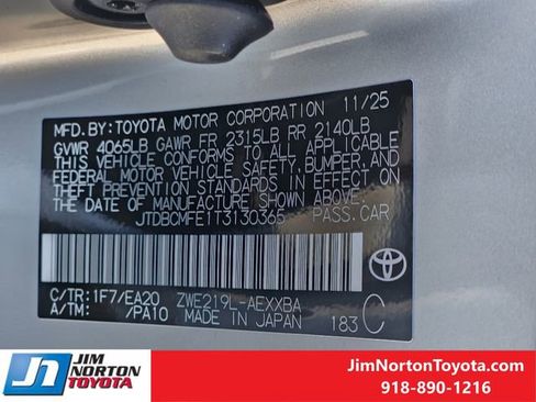 New 2026 Toyota Corolla XLE image 25