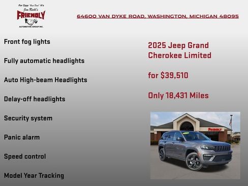 Used 2025 Jeep Grand Cherokee Limited w/ Black Appearance Package AWD/4WD image 30