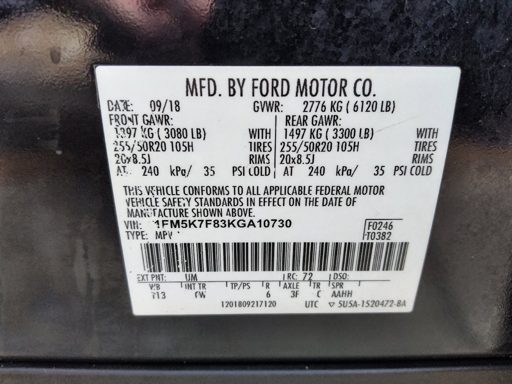 Used 2019 Ford Explorer Limited w/ Class III Trailer Tow Package FWD image 33