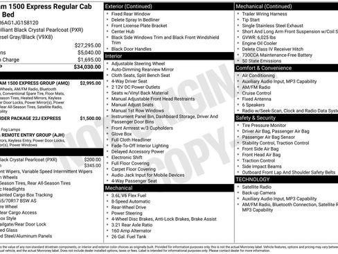 Used 2018 RAM 1500 Express w/ Black Ram 1500 Express Group RWD image 1
