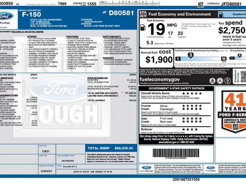 Used 2018 Ford F150 Lariat w/ Equipment Group 501A Mid AWD/4WD image 35