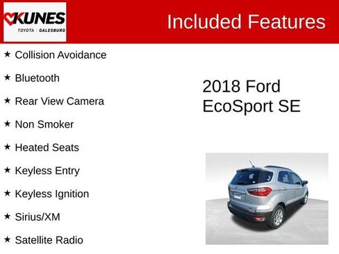 Used 2018 Ford EcoSport SE image 2