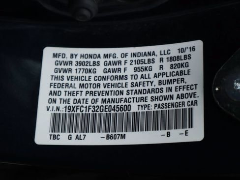 Used 2016 Honda Civic EX-T image 21