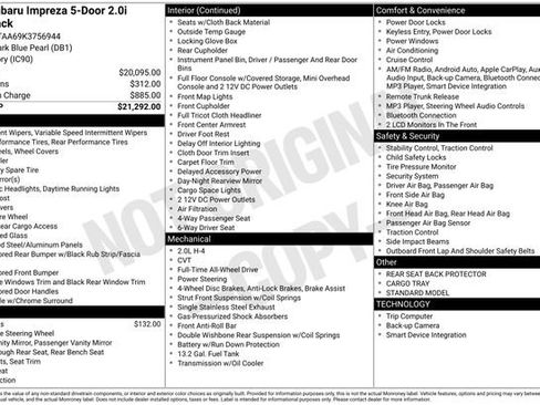 Used 2019 Subaru Impreza 2.0i image 61