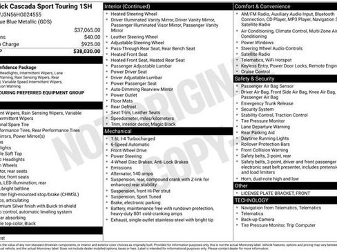 Used 2017 Buick Cascada Sport Touring image 2