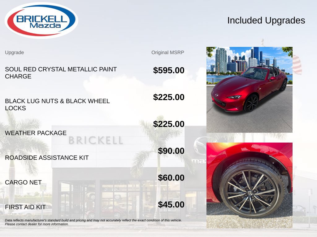 Used 2025 MAZDA MX-5 Miata RF Grand Touring w/ Weather Package RWD image 13
