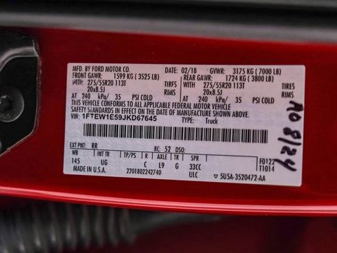 Used 2018 Ford F150 XLT w/ Equipment Group 302A Luxury image 60