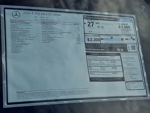 New 2026 Mercedes-Benz E 350 4MATIC Sedan image 19