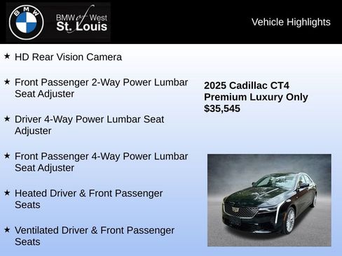 Used 2025 Cadillac CT4 Premium Luxury image 30