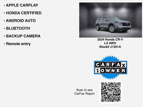 Used 2024 Honda CR-V LX image 7