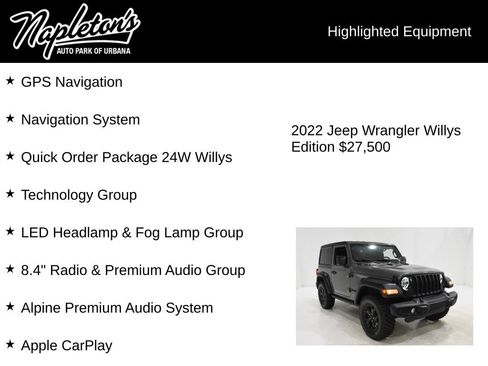 Used 2022 Jeep Wrangler Sport AWD/4WD image 15