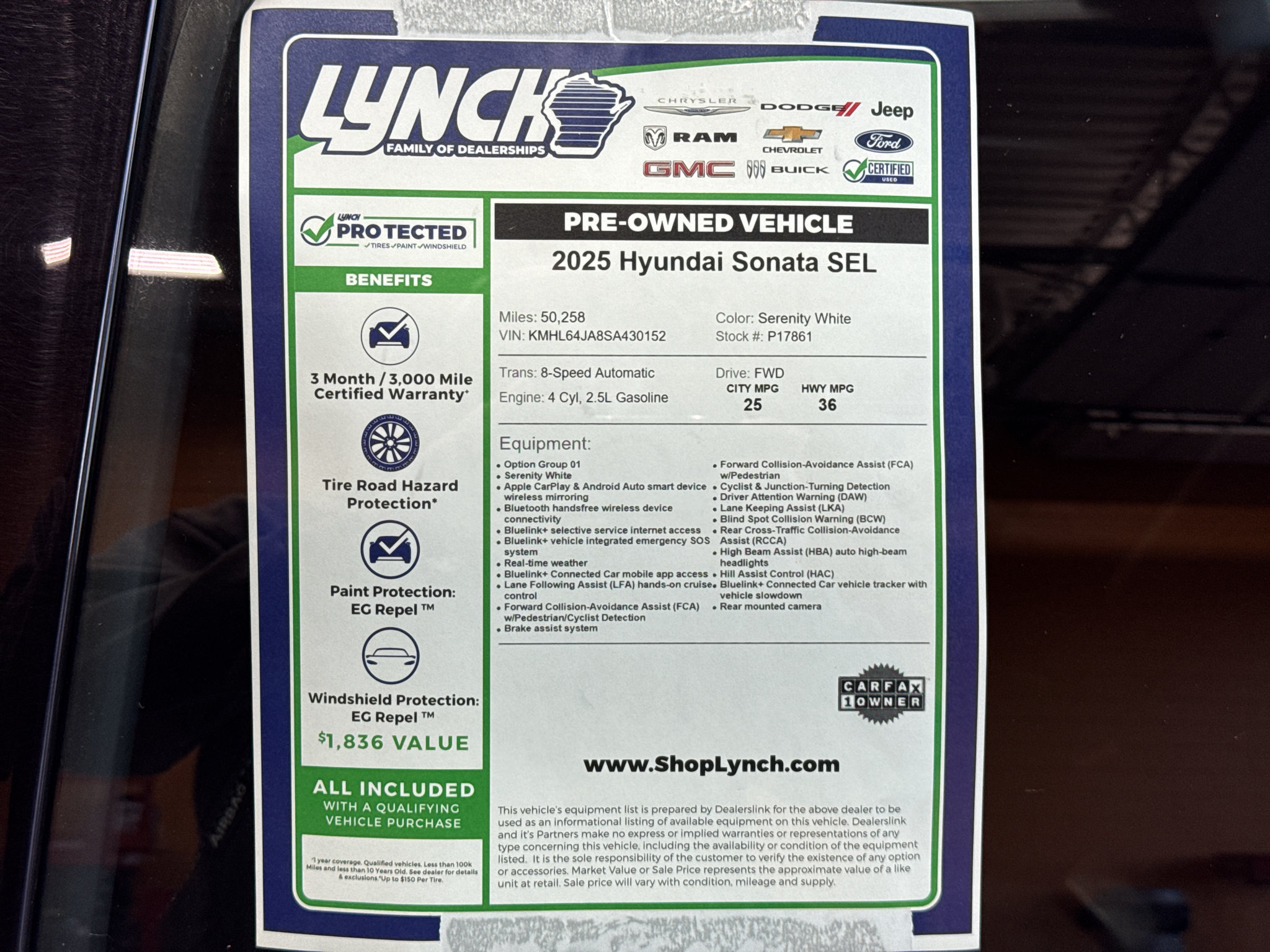 Used 2025 Hyundai Sonata SEL FWD image 35