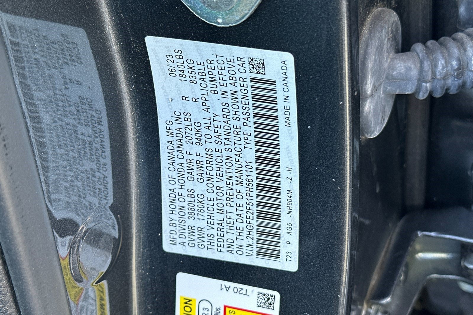 Certified 2023 Honda Civic Sport image 25