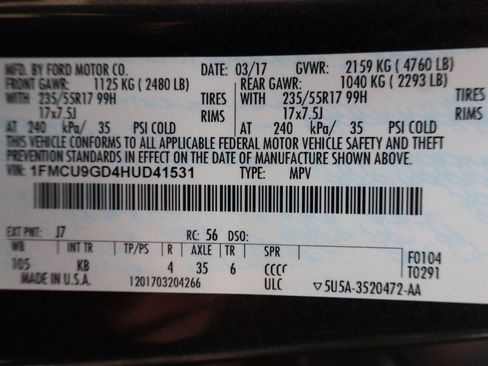 Used 2017 Ford Escape SE image 46