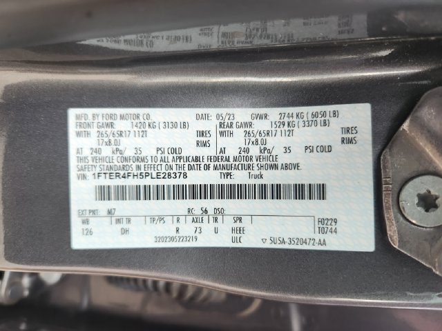 Certified 2023 Ford Ranger Lariat w/ Equipment Group 501A High AWD/4WD image 28