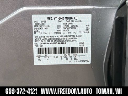 Used 2022 Ford Edge Titanium w/ Equipment Group 301A AWD/4WD image 29