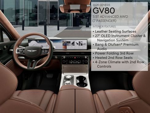 New 2026 Genesis GV80 3.5T Advanced image 17