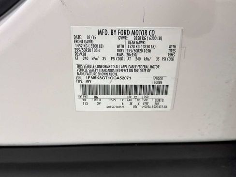 Used 2016 Ford Explorer Sport w/ Equipment Group 401A AWD/4WD image 11