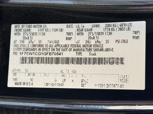 Used 2016 Ford F150 Platinum w/ Equipment Group 701A Luxury RWD image 19