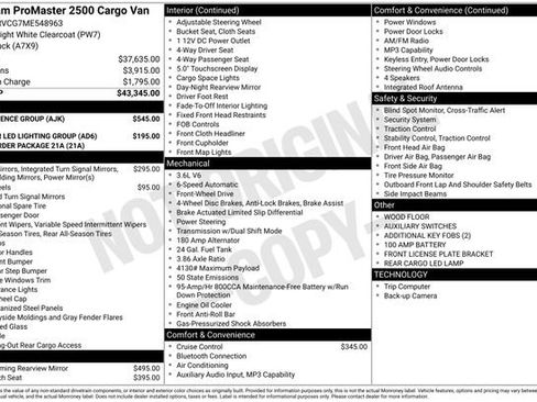 Used 2021 RAM ProMaster 2500 w/ Convenience Group FWD image 29