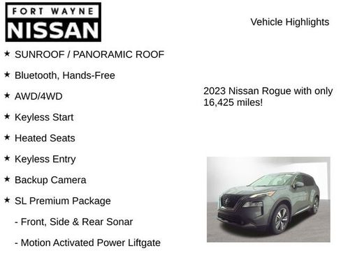 Used 2023 Nissan Rogue SL w/ SL Premium Package image 8