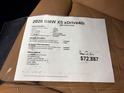 Certified 2026 BMW X5 xDrive40i w/ Climate Comfort Package AWD/4WD image 18