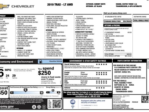 Used 2019 Chevrolet Trax LT w/ LT Convenience Package image 2